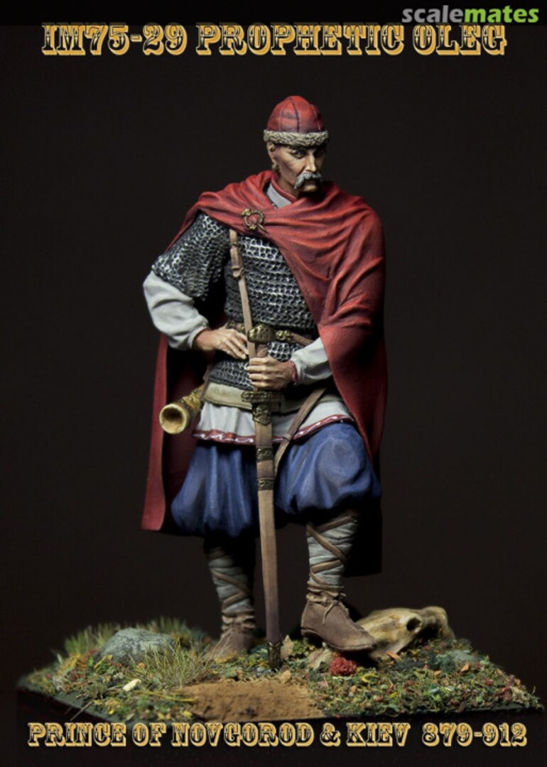 Boxart Prophetic Oleg - Prince of Novgorod & Kiev 879-912 IM75-29 Irbis-Miniatures Boxart Prophetic Oleg - Prince of Novgorod & Kiev 879-912 IM75-29 Irbis-Miniatures