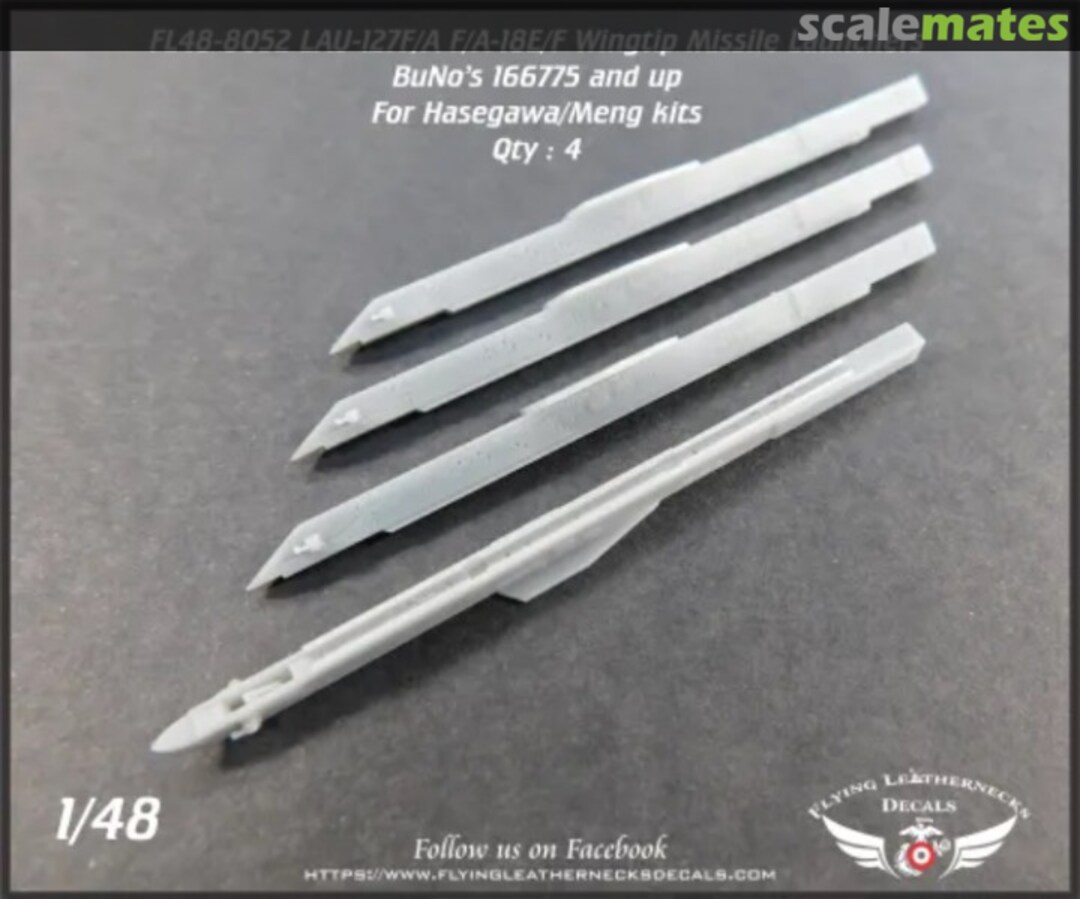 Boxart LAU-127F/A - F/A-18E/F Wing tip launchers FL48-8052 Flying Leathernecks Boxart LAU-127F/A - F/A-18E/F Wing tip launchers FL48-8052 Flying Leathernecks