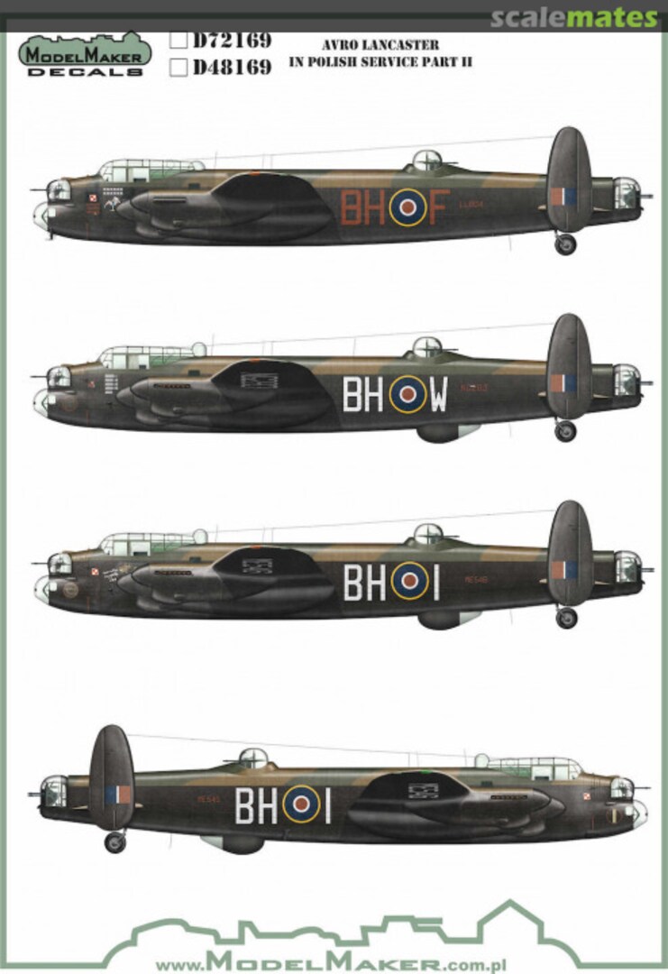 Boxart Avro Lancaster in Polish service part II D72169 ModelMaker