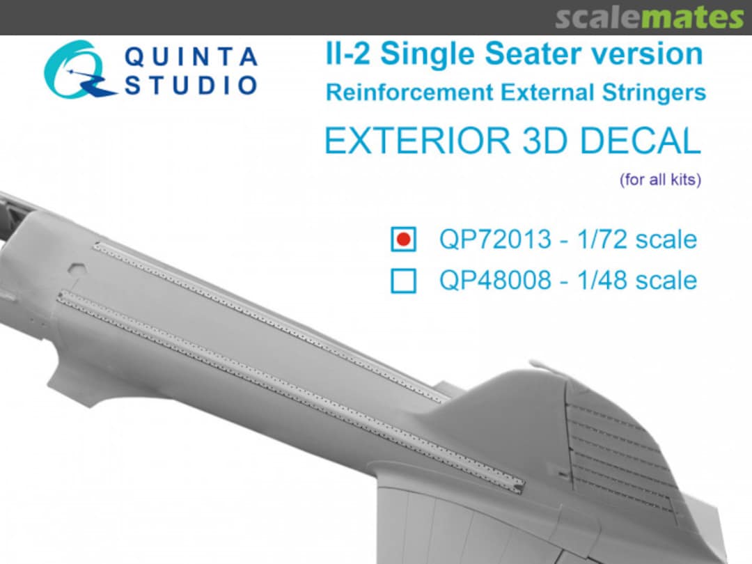 Boxart IL-2 (Single Seater) Reinforcement External Stringers exterior 3D decals QP72013 Quinta Studio Boxart IL-2 (Single Seater) Reinforcement External Stringers exterior 3D decals QP72013 Quinta Studio