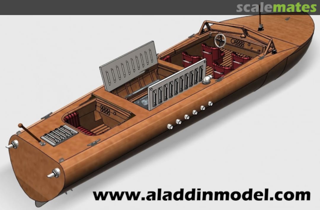 Boxart 33ft Runabout 00143 Aladdin Model Boxart 33ft Runabout 00143 Aladdin Model