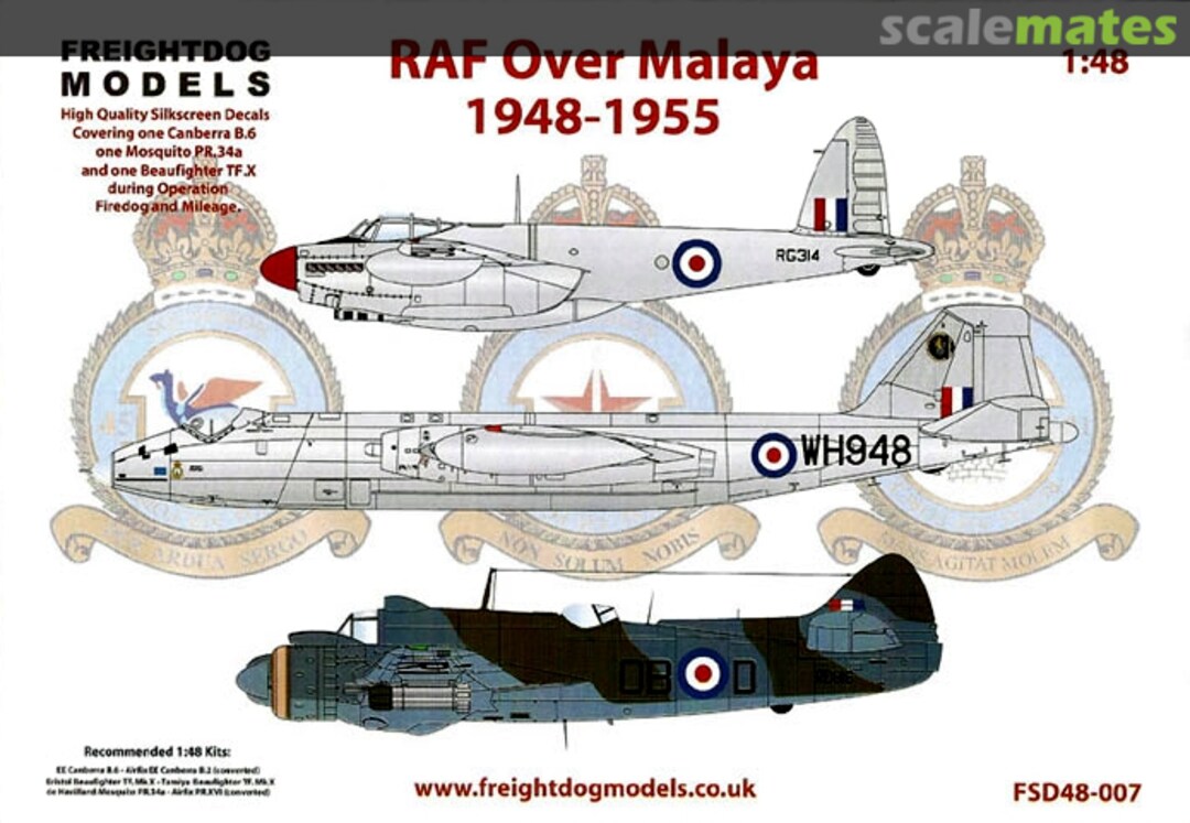 Boxart RAF Over Malaya FSD48-007 Freightdog Models Boxart RAF Over Malaya FSD48-007 Freightdog Models