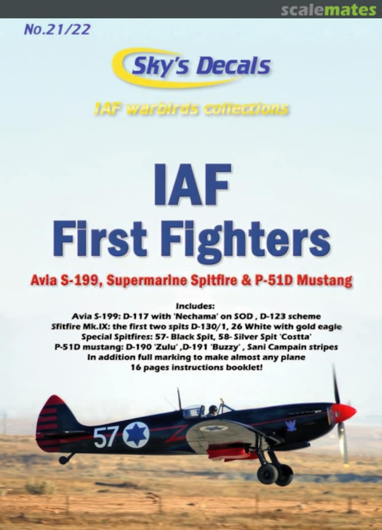 Boxart IAF First Fighters 21/22 Sky's Decals Boxart IAF First Fighters 21/22 Sky's Decals