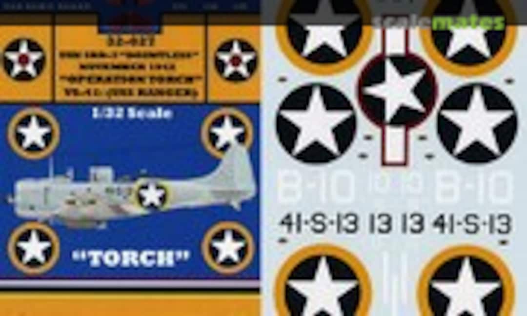 1:32 USN SBD-3 Dauntless November 1942 (Yellow-Wings Decals 32-027) 32-027