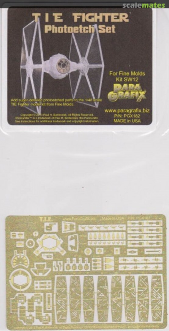Boxart T I E Fighter PGX182 ParaGrafix Modeling Systems Boxart T I E Fighter PGX182 ParaGrafix Modeling Systems