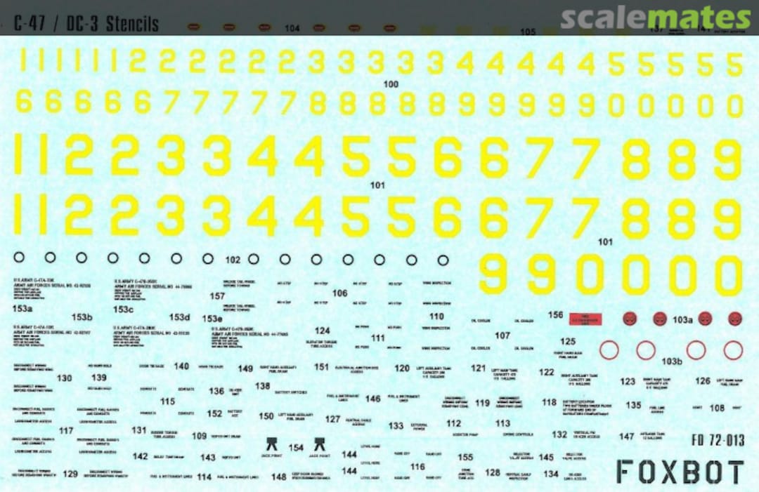 Boxart C-47 / DC-3 Stencils 72-013 Foxbot Boxart C-47 / DC-3 Stencils 72-013 Foxbot