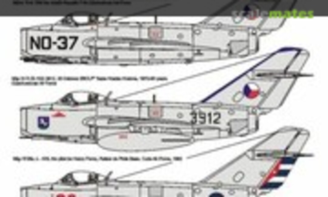 1:48 Mikoyan MiG-15 Soviet Aces in Korea, Pt.3 (H-Models Decals HMD48006) HMD48006