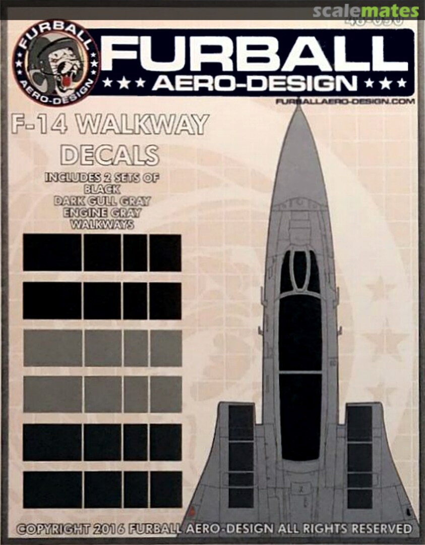 Boxart F-14 Walkway Decals 48-050 Furball Aero-Design Boxart F-14 Walkway Decals 48-050 Furball Aero-Design