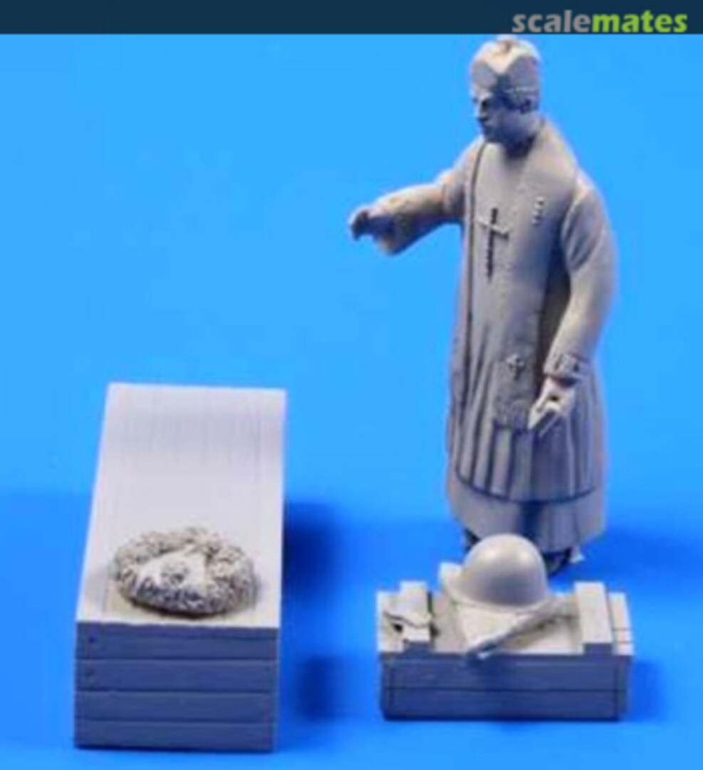 Boxart Military Chaplain + Coffin and Chaplet F35203 CMK Boxart Military Chaplain + Coffin and Chaplet F35203 CMK
