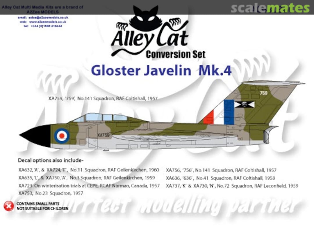 Boxart Gloster Javelin MK4 Conversion and decalset AC48036C Alley Cat Boxart Gloster Javelin MK4 Conversion and decalset AC48036C Alley Cat