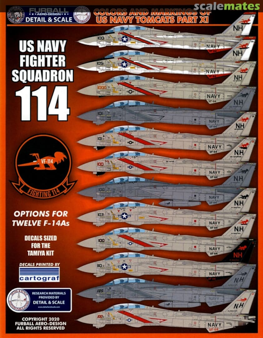 Boxart Colors And Markings of US Navy Tomcats F/D&S-4820 Furball Aero-Design Boxart Colors And Markings of US Navy Tomcats F/D&S-4820 Furball Aero-Design
