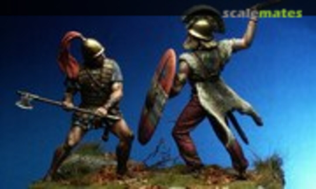 75mm Scenetta Etrusco + Gallo Boi (La Meridiana Miniatures AN75-046) AN75-046