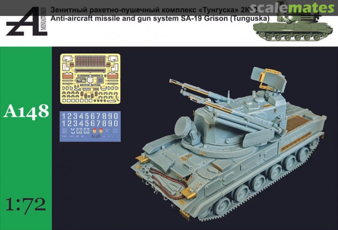 Boxart Anti-aircraft missile and gun system SA-19 Grison (Tunguska) A148 Alex Miniatures