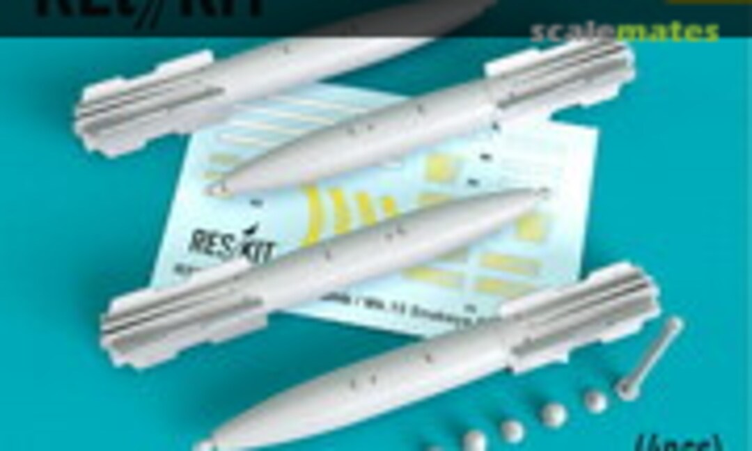 1:32 Mk.82 bombs with Mk.15 Snakeye fins (4 pcs) (F-4, F-5, F-8, F-15, F-16, F-18, A-1, A-4, A-6, A-7, A-10, Kfir) (ResKit RS32-0343) RS32-0343