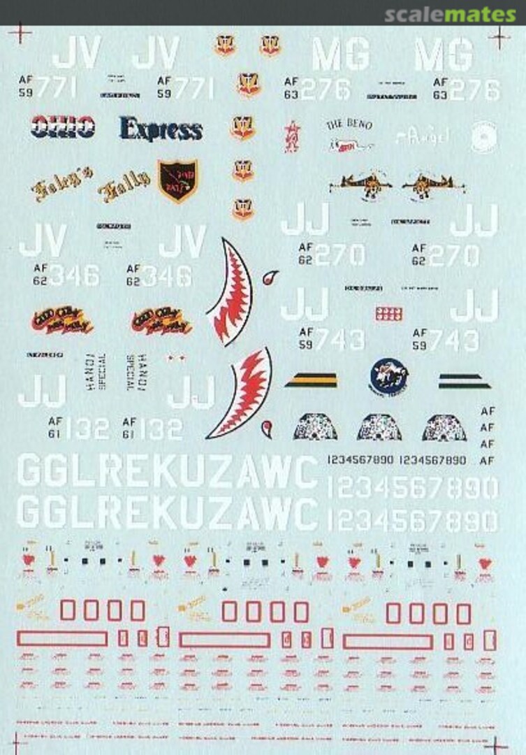 Boxart F-105D/F Thunderchief 419 TFTS/23 TFW, 469 TFS/ 388TFW,34 TFS/ 388 TFW 44-095 Microscale Boxart F-105D/F Thunderchief 419 TFTS/23 TFW, 469 TFS/ 388TFW,34 TFS/ 388 TFW 44-095 Microscale