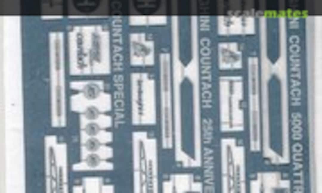 1:24 Lamborghini Countach etching parts (Y-INTER YIN-EP-2404) YIN-EP-2404