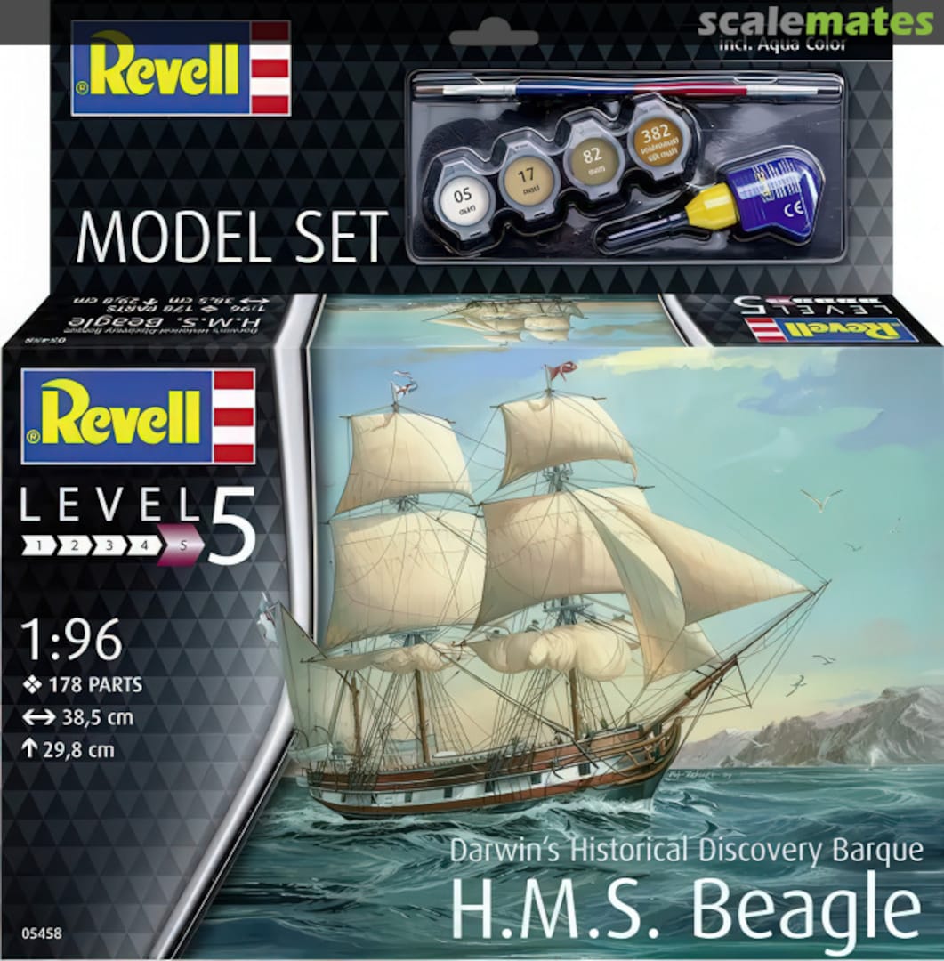 Boxart H.M.S. Beagle 65458 Revell Boxart H.M.S. Beagle 65458 Revell
