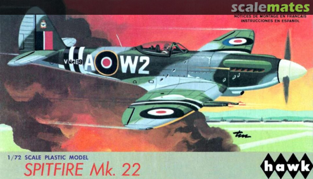 Boxart Spitfire Mk.22 5-29 Hawk Boxart Spitfire Mk.22 5-29 Hawk