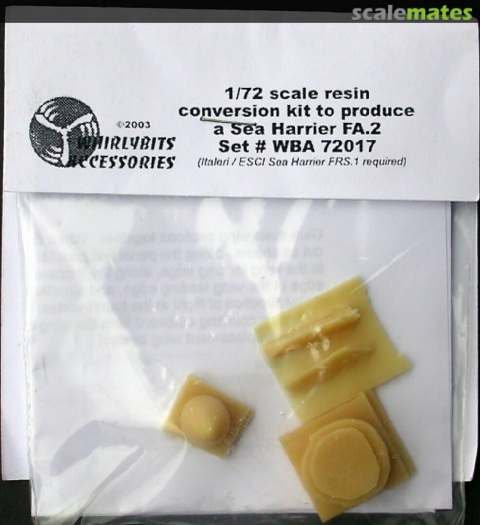 Boxart Sea Harrier FA.2 conversion kit WBA 72017 Whirlybits