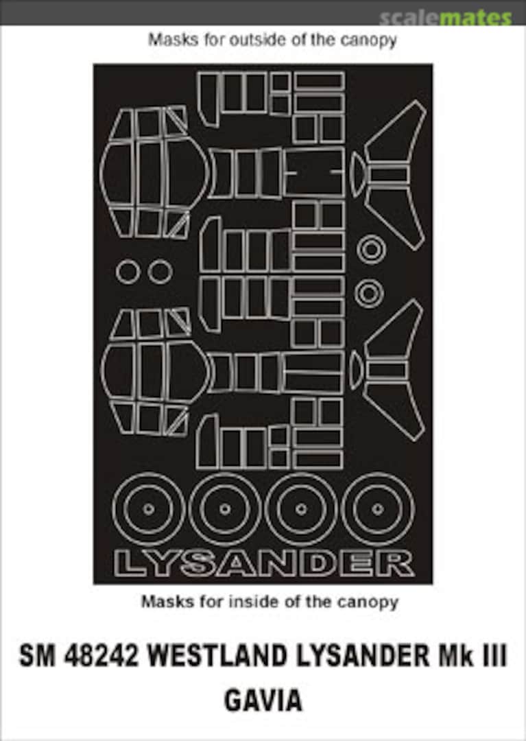 Boxart Westland Lysander Mk.III SM48242 Montex Boxart Westland Lysander Mk.III SM48242 Montex