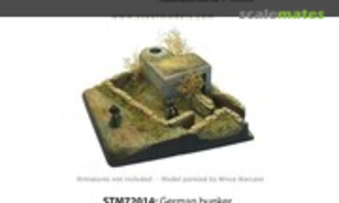 German bunker with Tobruk and trench (Steel Models STM72014)