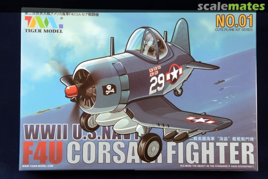 Boxart F4U Corsair Fighter TM-101 Tiger Model Boxart F4U Corsair Fighter TM-101 Tiger Model
