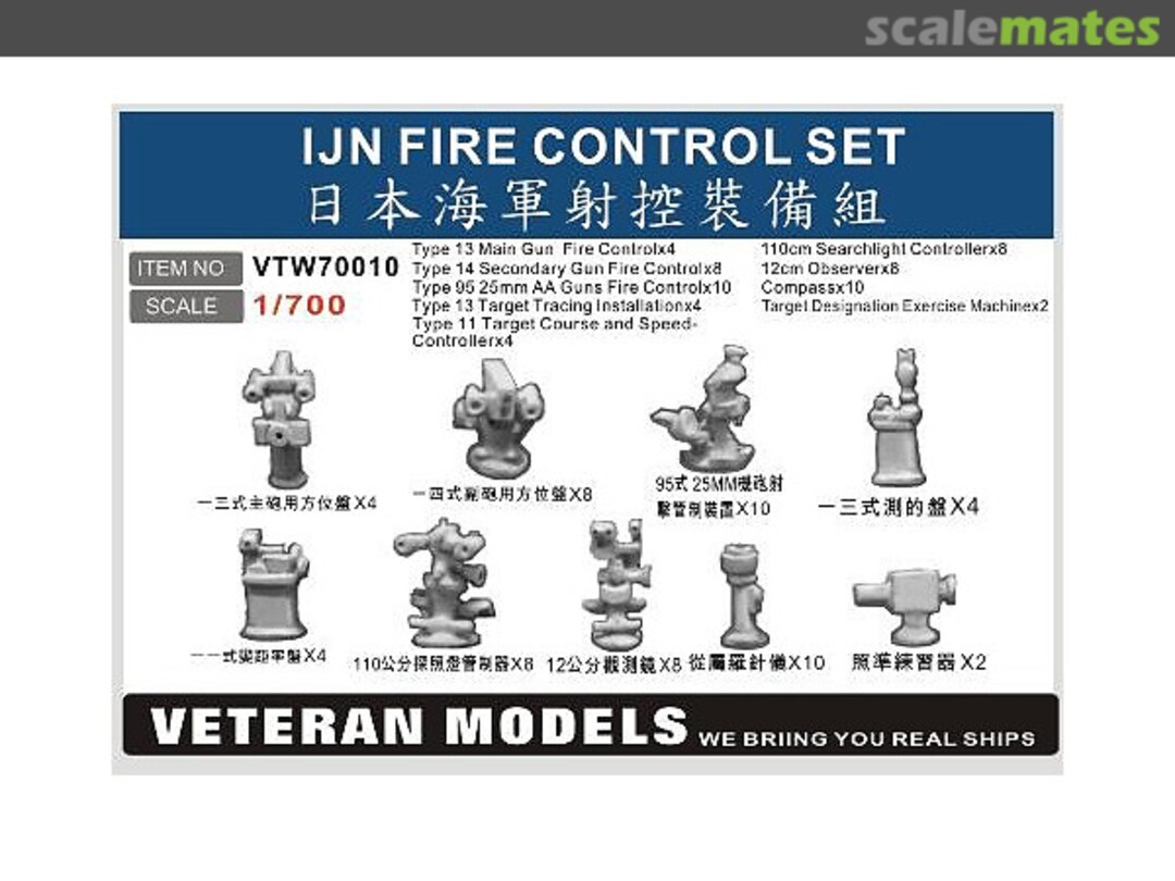 Boxart IJN Fire Control Set VTW70010 Veteran Models