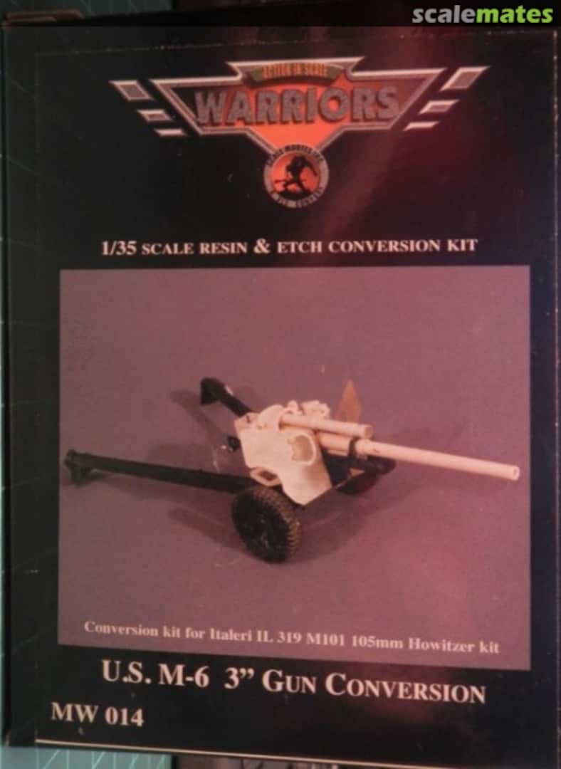 Boxart M5/M6 3" Antitank Gun conversion MW014 Warriors Boxart M5/M6 3" Antitank Gun conversion MW014 Warriors