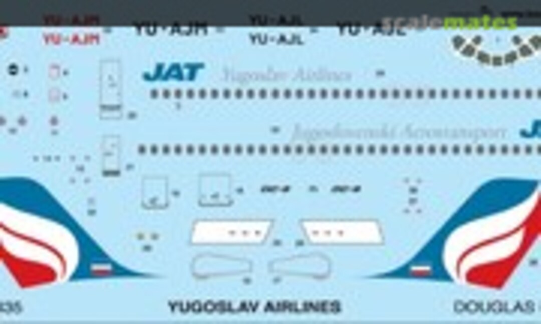 1:144 Douglas DC-9-32 Yugoslav Airlines (BOA Decals BOA14435) BOA14435