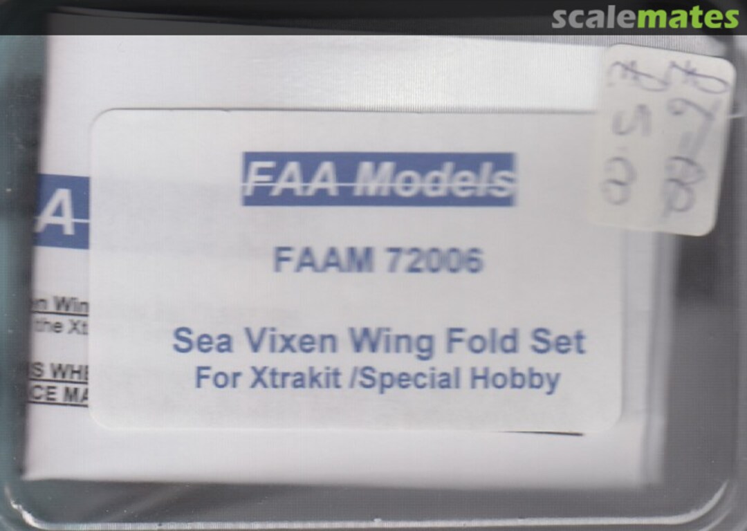 Boxart Sea Vixen Wingfold Set 72006 FAA Models Boxart Sea Vixen Wingfold Set 72006 FAA Models