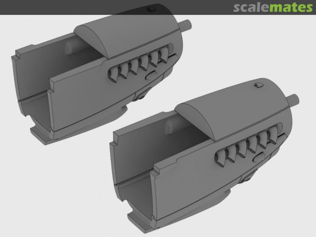 Boxart DH.98 Mosquito two stage supercharger Merlin engine nacelles set 72104 Attack Squadron Boxart DH.98 Mosquito two stage supercharger Merlin engine nacelles set 72104 Attack Squadron