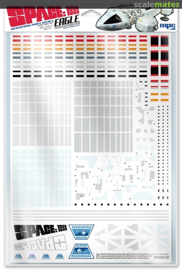 Boxart Weathering Panel Decals MKA028/12 MPC