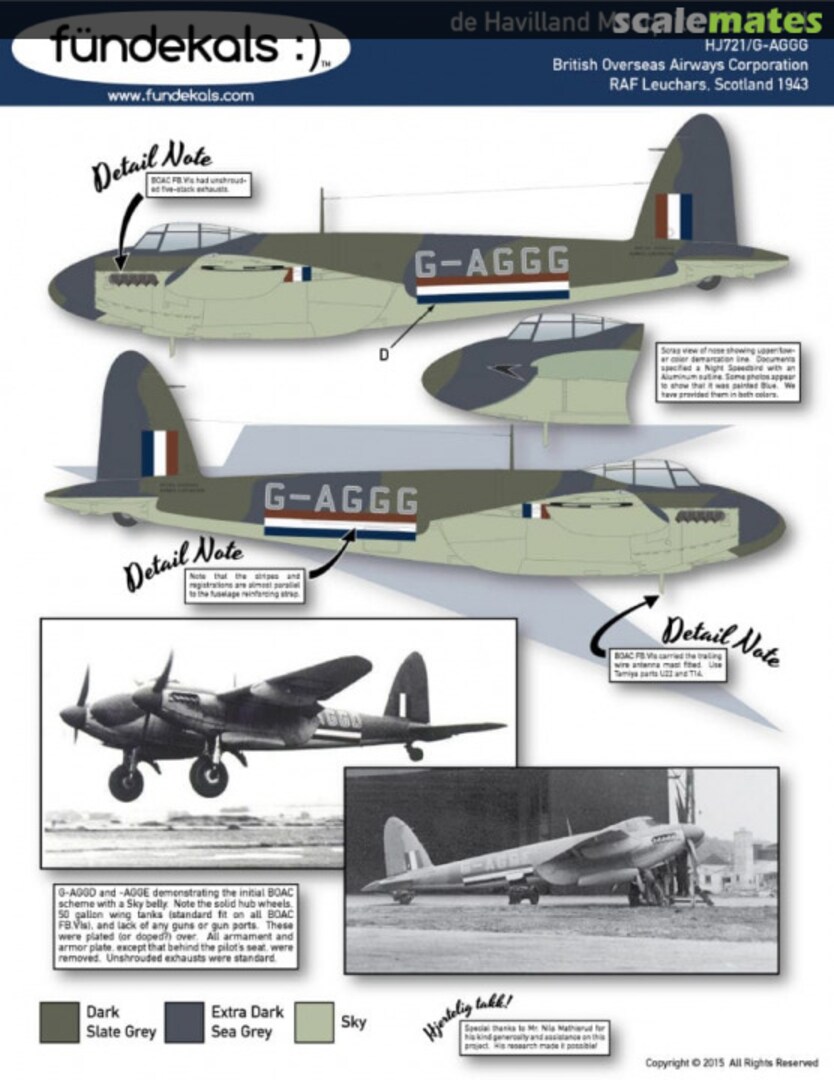 Boxart de Havilland Mosquito FB VI FD32004 fündekals Boxart de Havilland Mosquito FB VI FD32004 fündekals