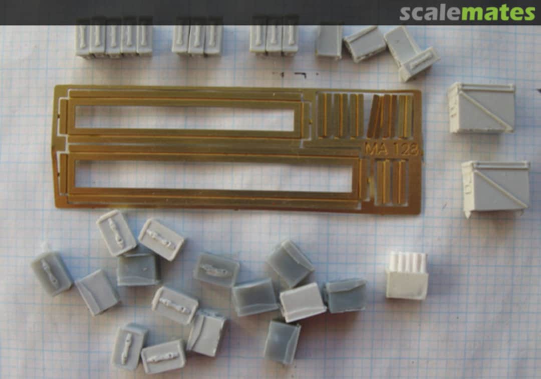 Boxart M113A1 ammunition rack and liners for T50 30/50 cal machine guns 1969 - 1972 MA128 Mouse House Enterprises