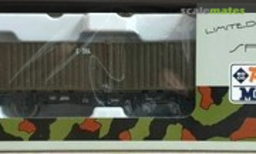 1:87 Güterwagen mit zwei 20Ft Container (Roco Minitanks 812)
