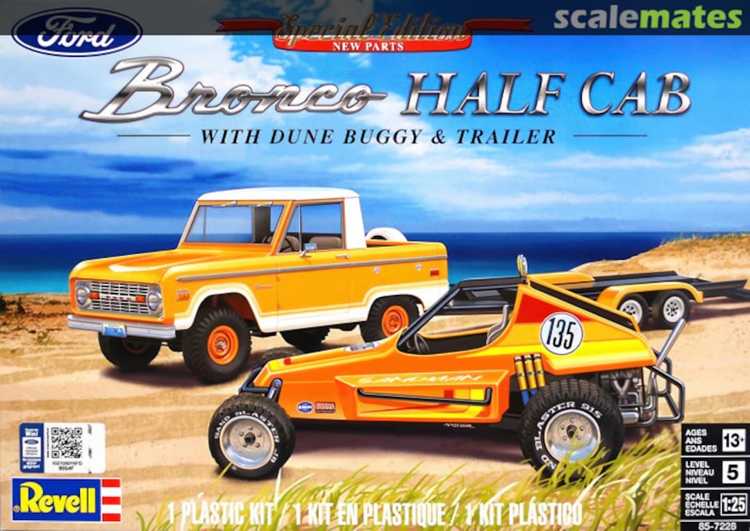 Boxart Bronco Half Cab 85-7228 Revell Boxart Bronco Half Cab 85-7228 Revell