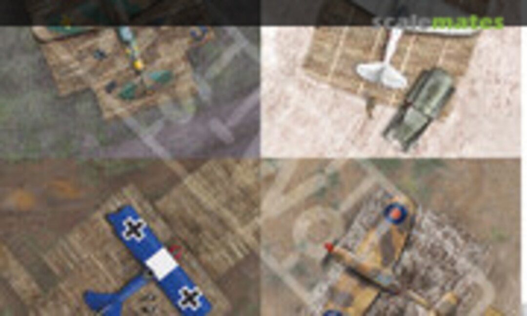 1:72 Four single parking areas. (Kits-World KWB72-490) KWB72-490