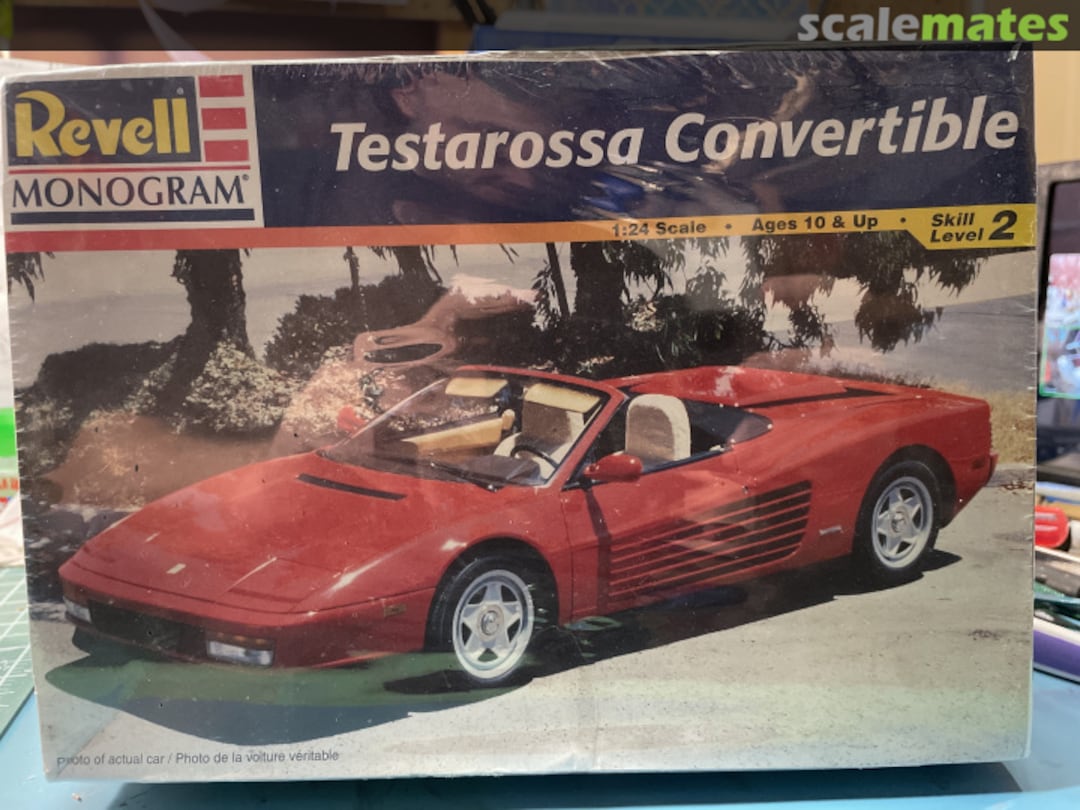 Boxart Testarossa Convertible 85-2782 Revell Monogram Boxart Testarossa Convertible 85-2782 Revell Monogram