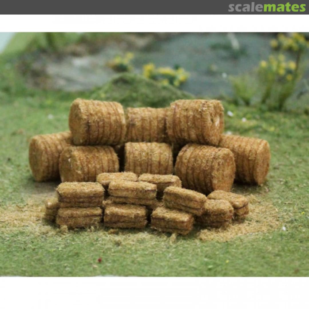 Boxart Straw Bales (10 round / 20 rectangle) TAS074228 Tasman Model Products
