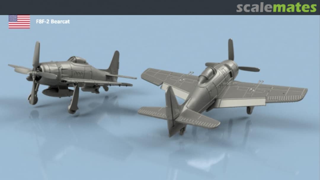 Boxart Grumman F8F-2 Bearcat unfolded wings - 3D printing (5 pcs) 3D700491 L'Arsenal Boxart Grumman F8F-2 Bearcat unfolded wings - 3D printing (5 pcs) 3D700491 L'Arsenal
