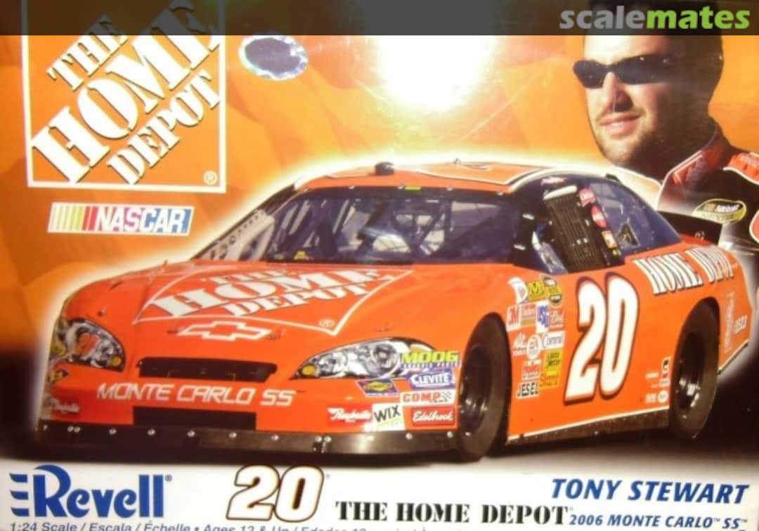 Boxart 20 The Home Depot Tony Stewart 2006 Monte Carlo SS 85-2029 Revell Boxart 20 The Home Depot Tony Stewart 2006 Monte Carlo SS 85-2029 Revell