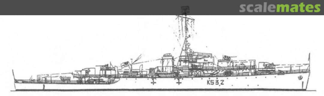 Boxart HMAS Macquarie F532 (1946) 7221 APS Models