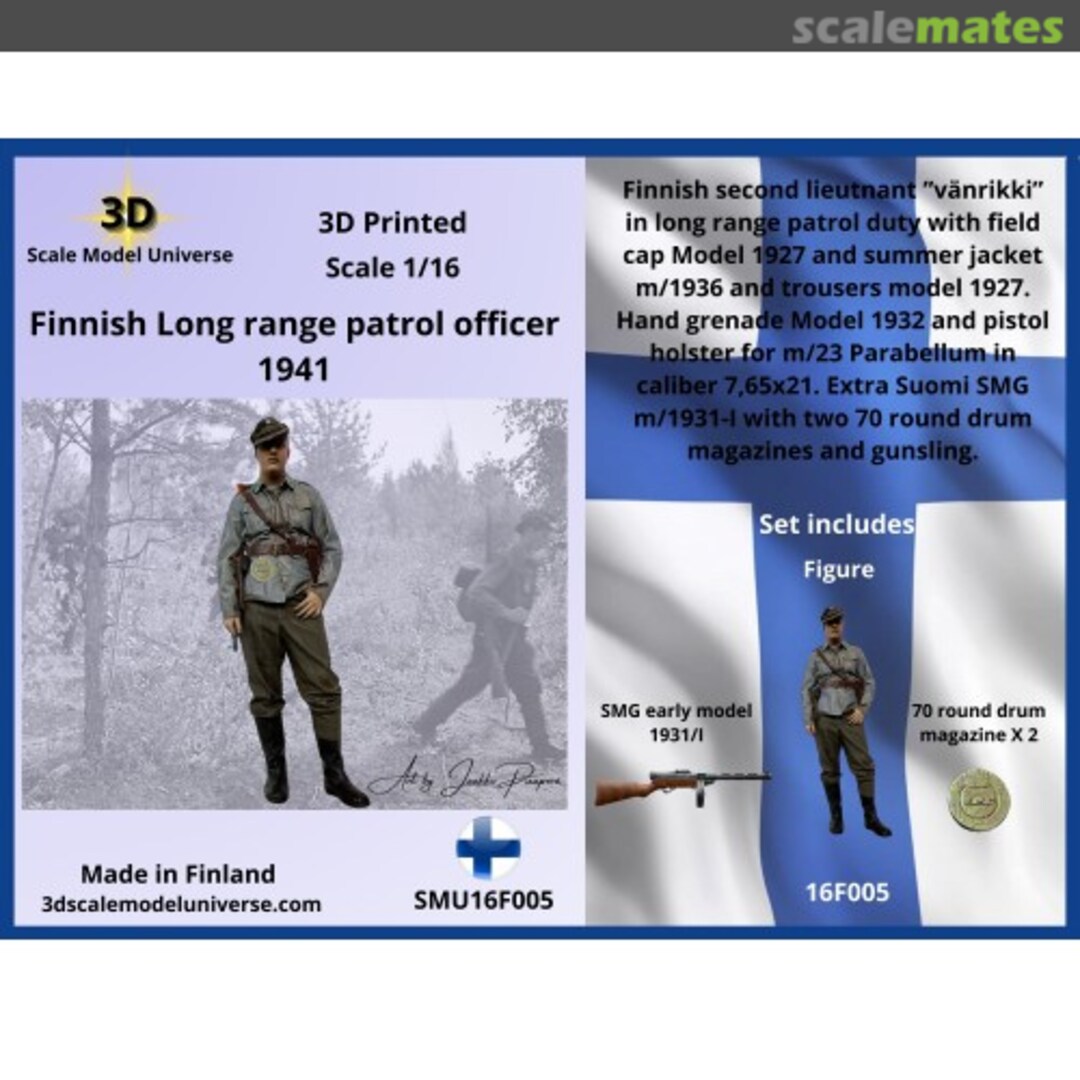 Boxart Finnish Long Range Patrol Officer SMU16F005 3D Scale Model Universe Boxart Finnish Long Range Patrol Officer SMU16F005 3D Scale Model Universe