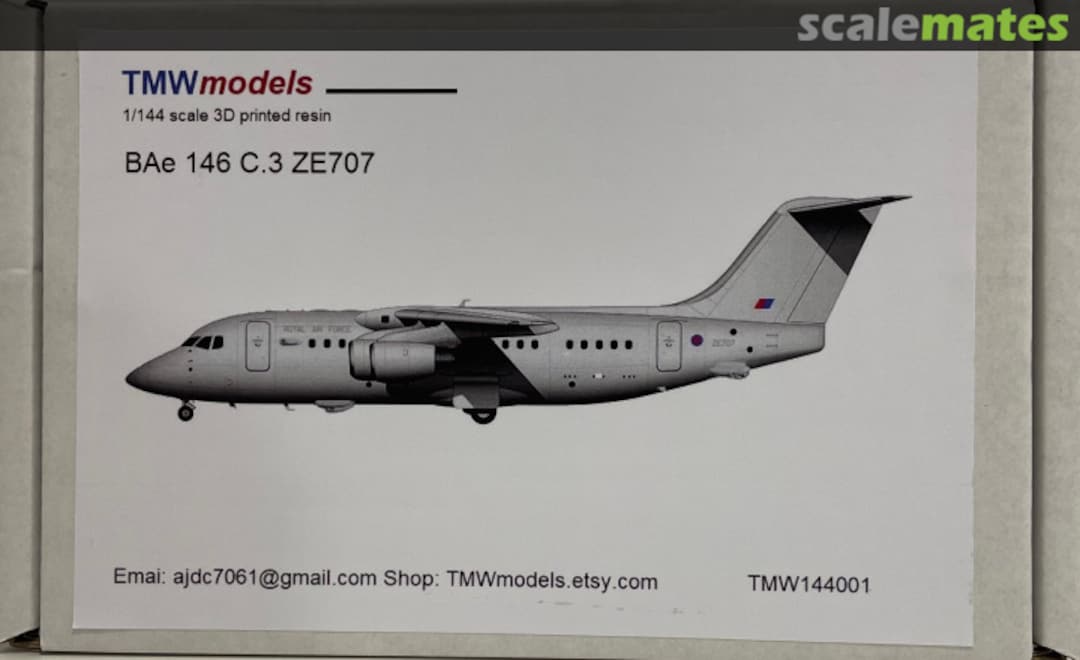 Boxart BAe 146 C.3 TMW144001 TMW Models Boxart BAe 146 C.3 TMW144001 TMW Models