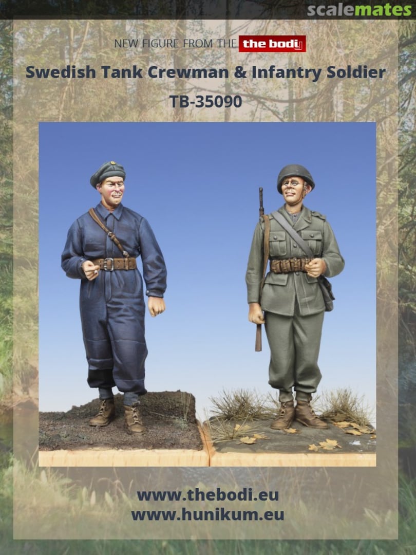 Boxart Swedish Tank Crewman & Infantry Soldier WWII 35090 The Bodi Boxart Swedish Tank Crewman & Infantry Soldier WWII 35090 The Bodi