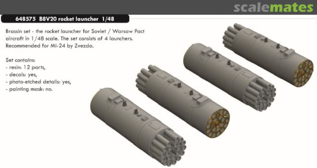 Boxart B8V20 rocket launcher 648575 Eduard Boxart B8V20 rocket launcher 648575 Eduard