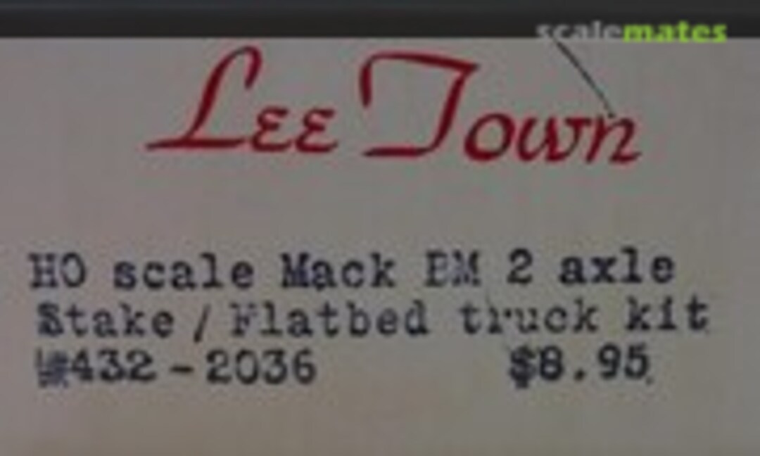 1:87 MACK BM STAKE/FLATBED TRUCK (Lee Town 432-2036) 432-2036