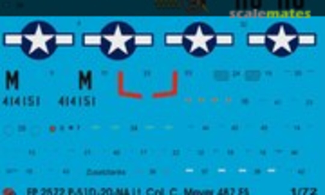 1:72 P-51D-20-NA Lt. Col.C.Meyer 487 FS 1-72 (Peddinghaus-Decals EP 2572) EP 2572