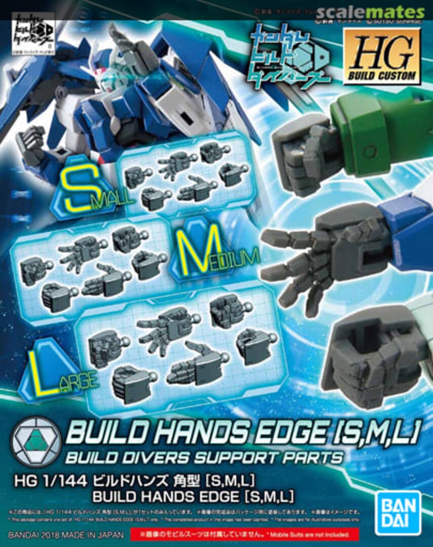 Boxart Build Hands Edge (S,M,L) 5063532 Bandai Spirits Boxart Build Hands Edge (S,M,L) 5063532 Bandai Spirits