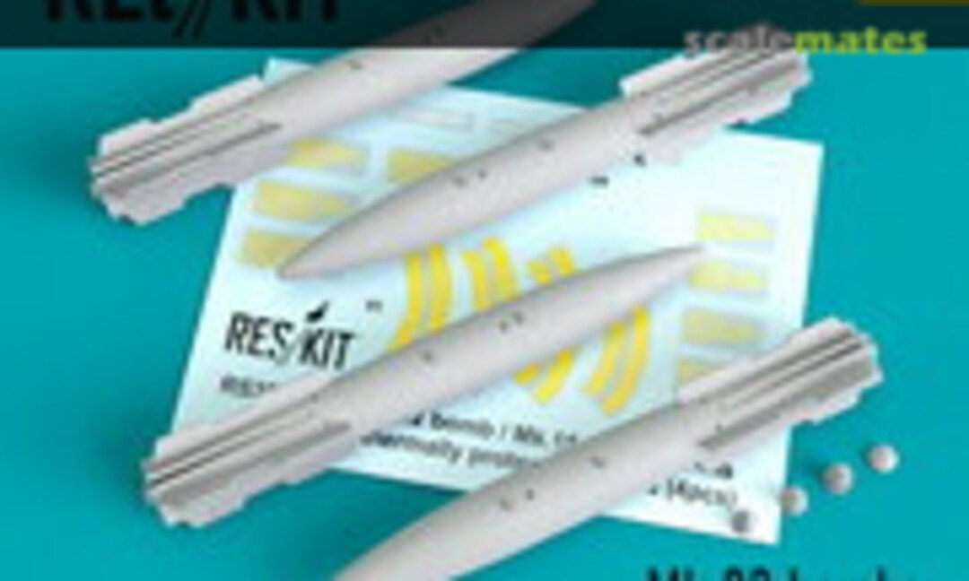 1:32 Mk.82 bombs with Mk.15 Snakeye Fins thermally protected (4 pcs)(F-4, F-8, F-14 F-18, A-1, A-4, A-6, A-7, AV-8B) (ResKit RS32-0345) RS32-0345